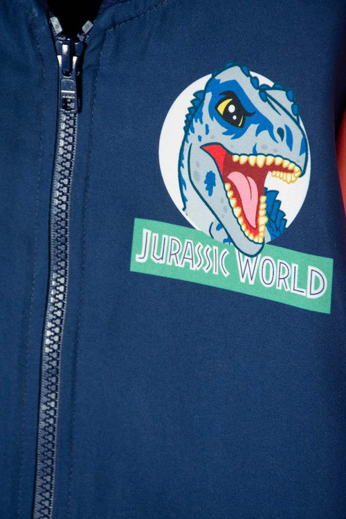 JURASSIC WORLD MULTICOLOR ZIP-UP JACKET FOR BOYS 2T TO 6T