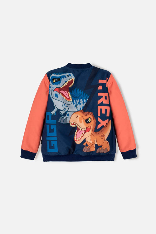 JURASSIC WORLD MULTICOLOR ZIP-UP JACKET FOR BOYS 2T TO 6T