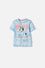CAMISETA DE BLUEY MANGA CORTA AZUL PARA NIÑO DE 2T A 6T