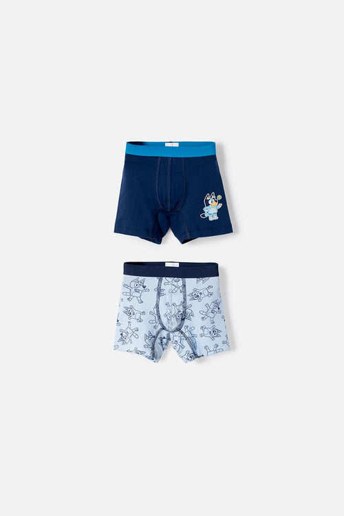 2-PACK BLUE BLUEY BOXERS FOR BOYS 2T TO 6T