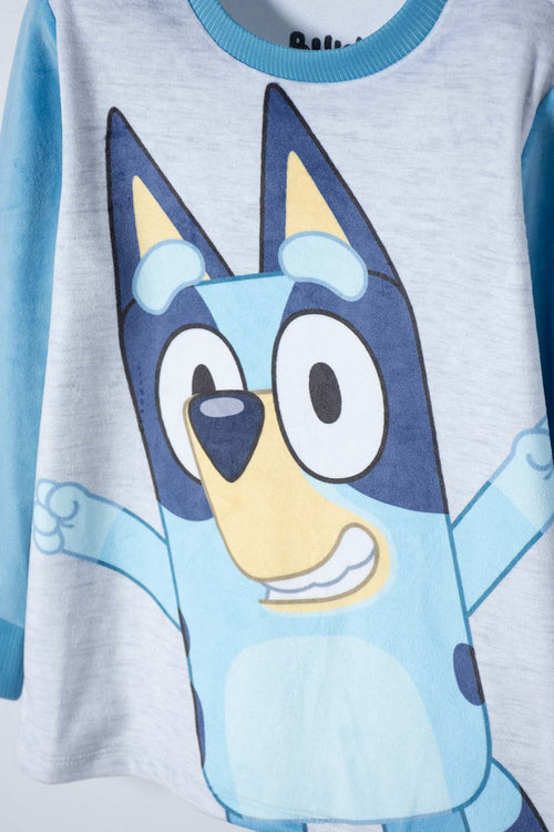 BLUEY BLUE FLEECE PAJAMAS FOR BOYS SIZES 2T TO 6T