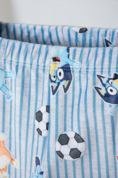PIJAMA DE BLUEY AZUL TIPO FLEECE PARA NIÑO 2T A 6T