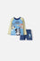 CONJUNTO DE BAÑO DE BLUEY AZUL MANGA LARGA PARA NIÑO 2T A 6T