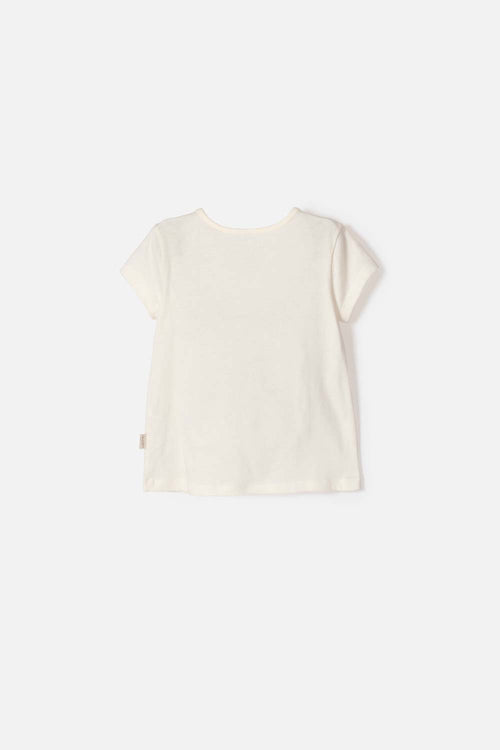 SPIDEY SHORT SLEEVE T-SHIRT IVORY FOR GIRLS 2T TO 6T