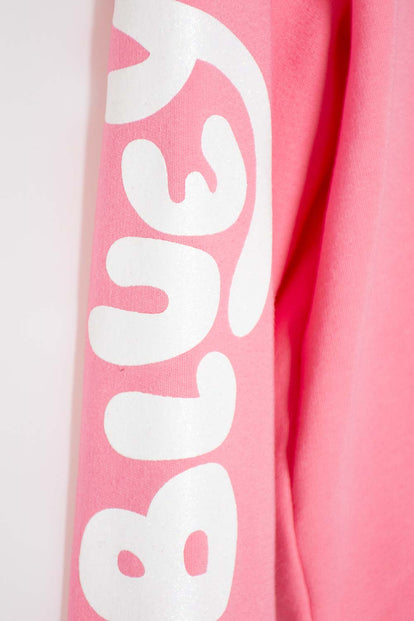 BUZO DE BLUEY ROSADO DE DISEÑO ABIERTO PARA NIÑA 2T A 6T