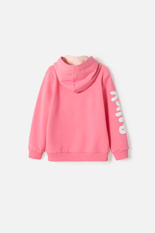 BLUEY PINK OPEN-FRONT SWEATER FOR GIRL 2T-6T