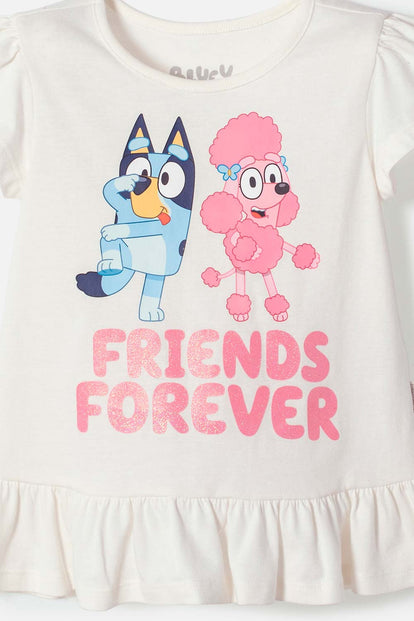 CONJUNTO DE BLUEY CON PANTALÓN LARGO MULTICOLOR PARA NIÑA 2T A 6T