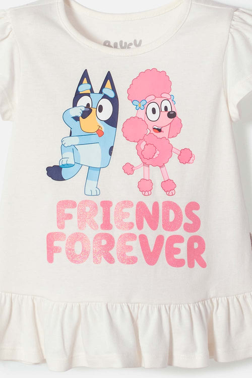 BLUEY MULTICOLOR LONG PANT SET FOR GIRLS 2T TO 6T