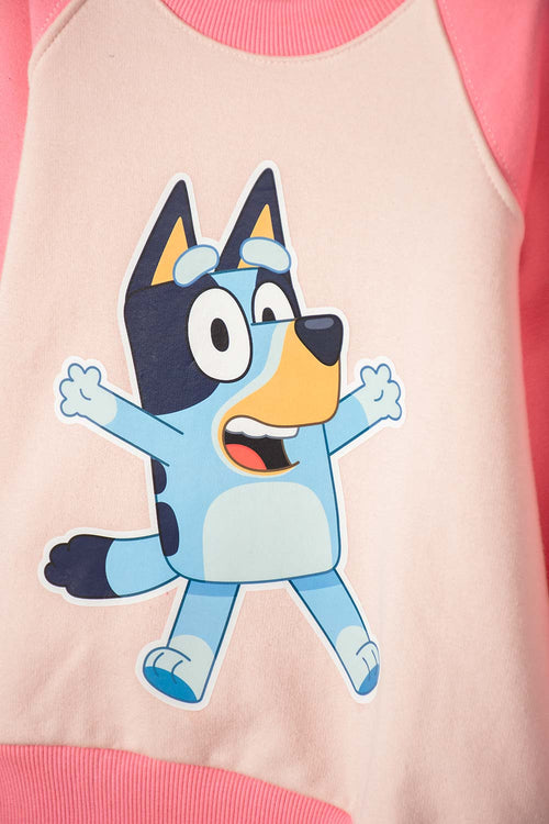 BLUEY OUTFIT WITH PINK LONG PANTS FOR GIRLS 2T TO 6T