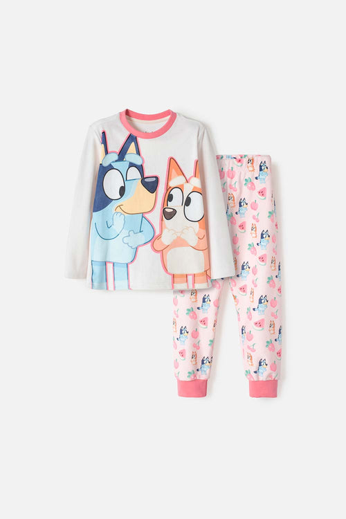 BLUEY MULTICOLOR FLEECE PAJAMAS FOR GIRLS SIZES 2T TO 6T