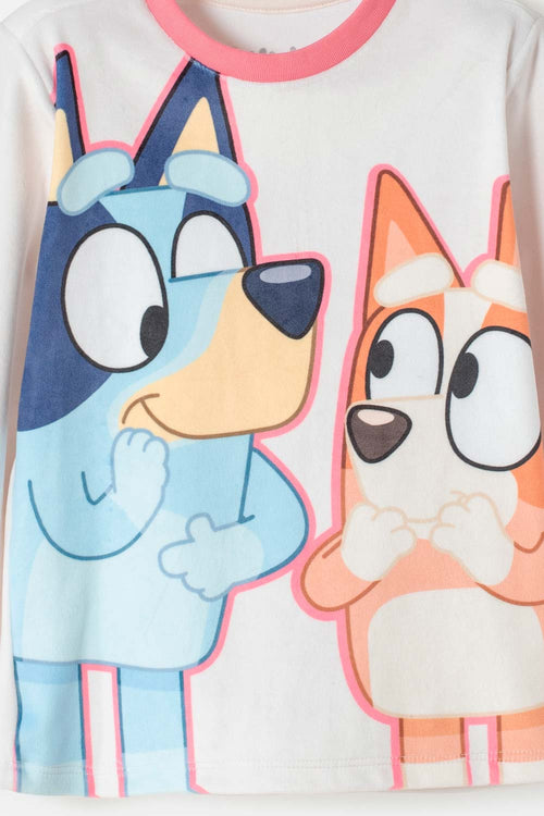 BLUEY MULTICOLOR FLEECE PAJAMAS FOR GIRLS SIZES 2T TO 6T