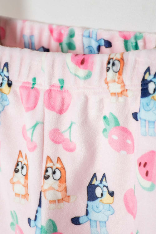 BLUEY MULTICOLOR FLEECE PAJAMAS FOR GIRLS SIZES 2T TO 6T