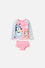 CONJUNTO DE BAÑO DE BLUEY MANGA LARGA MULTICOLOR PARA NIÑA 2T A 6T
