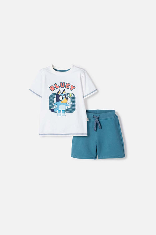 BLUEY MULTICOLOR SHORTS SET FOR BOYS 2T TO 6T