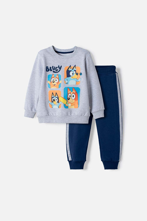 BLUEY LONG PANTS SET BLUE FOR BOYS 2T TO 6T