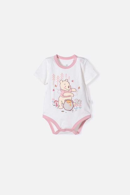 BODY DE WINNIE THE POOH MANGA CORTA MARFIL PARA NIÑA