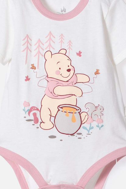 BODY DE WINNIE THE POOH MANGA CORTA MARFIL PARA NIÑA