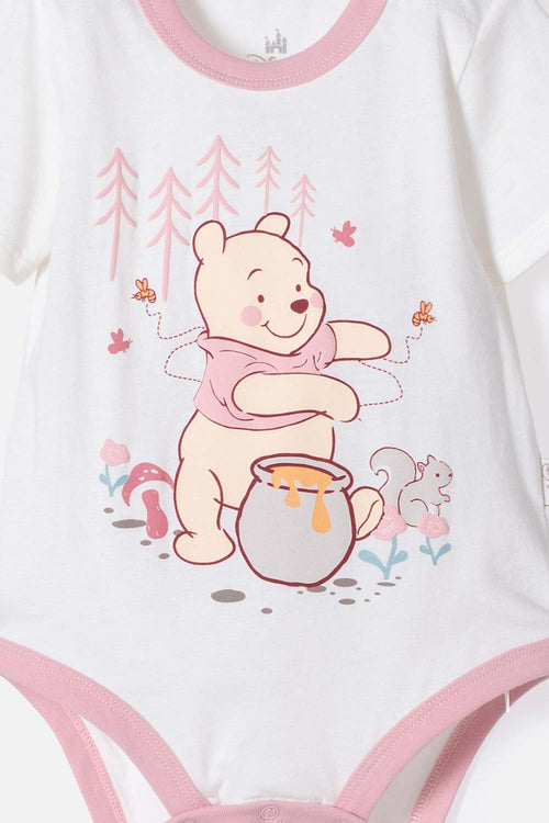 BODY DE WINNIE THE POOH MANGA CORTA MARFIL PARA NIÑA