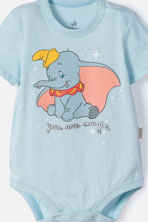 DUMBO SHORT SLEEVE BLUE BODYSUIT FOR BABY GIRL
