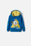 BUZO DE MINIONS CON CAPUCHA AZUL PARA NIÑO 2T A 6T