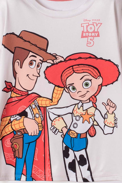 CONJUNTO DE TOY STORY CON LEGGINS LARGO MULTICOLOR PARA NIÑA 3T A 6T