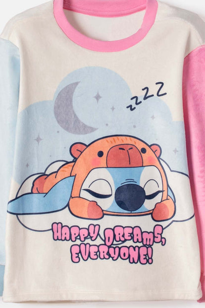 GIRL'S LILO AND ST. INDOOR SLEEPSUIT