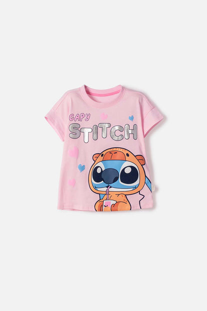 CAMISETA CAMINADOR NIÑA EXTERIOR LILO Y STITCH