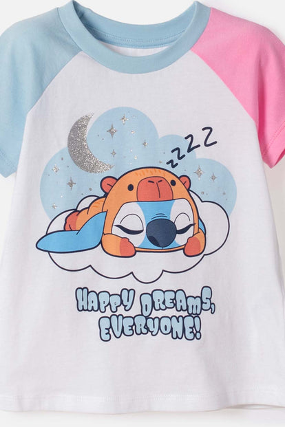 GIRL'S LILO AND STITCH INDOOR SLEEPSUIT
