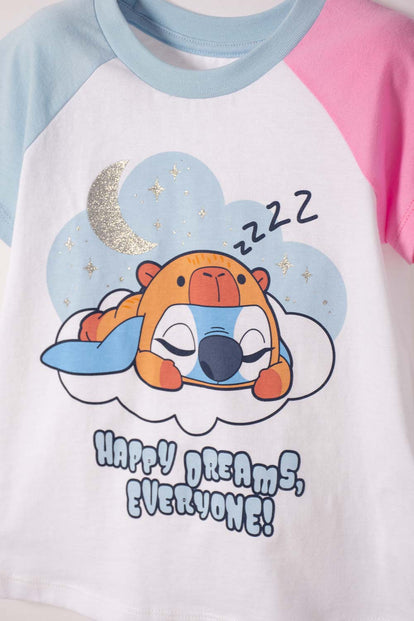 GIRL'S LILO AND STITCH INDOOR SLEEPSUIT