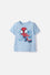 CAMISETAS DE SPIDEY MANGA CORTA AZUL PARA NIÑO 2T A 6T