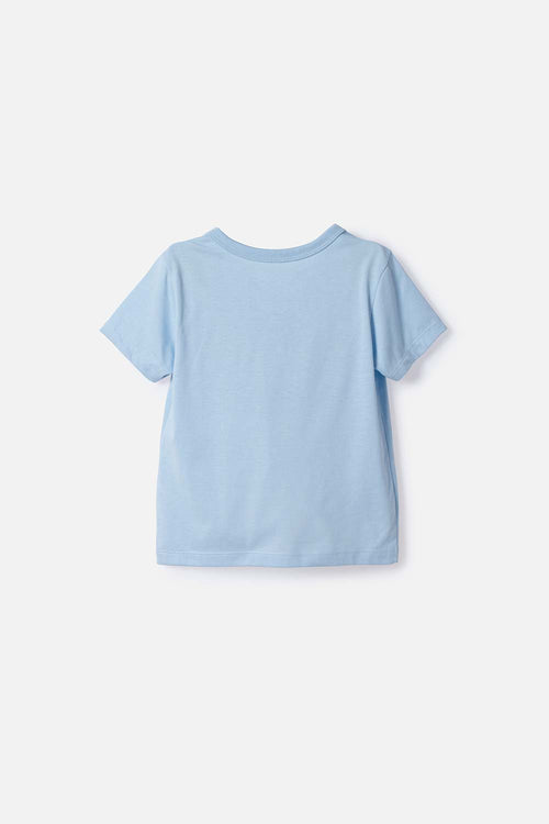 CAMISETAS DE SPIDEY MANGA CORTA AZUL PARA NIÑO 2T A 6T