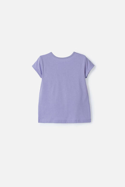 CAMISETAS DE PAW PATROL MANGA CORTA LILA PARA NIÑA 2T A 6T