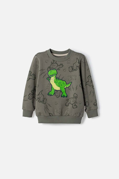BUZO DE TOY STORY CERRADO VERDE PARA NIÑO 2T A 6T