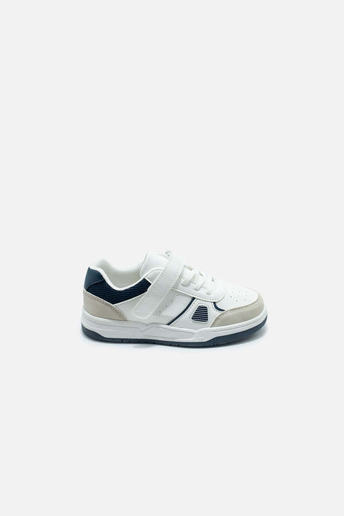 BOY'S WHITE AND GRAY SNEAKERS
