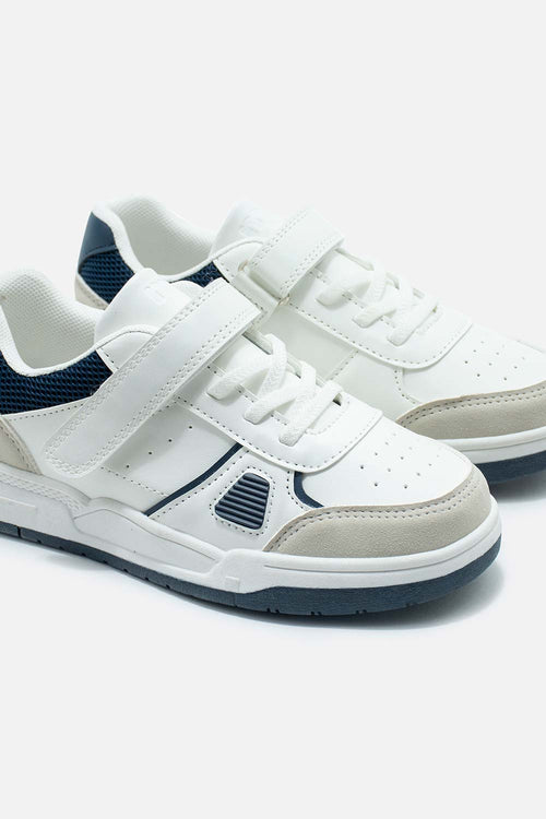 BOY'S WHITE AND GRAY SNEAKERS