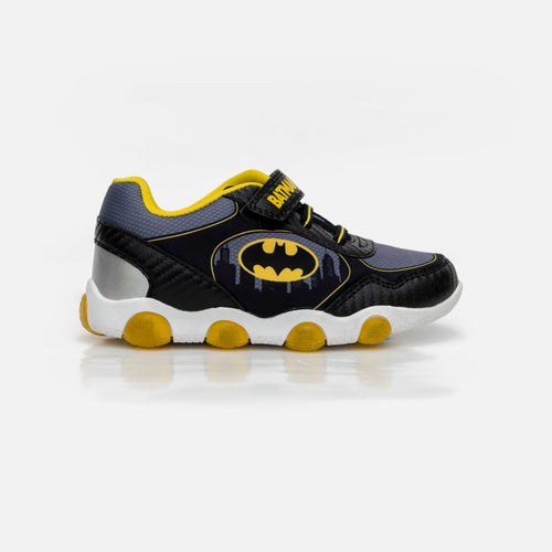 TENIS DE BATMAN CON LUCES NEGROS PARA NIÑO