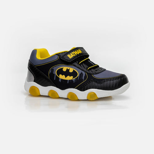 TENIS DE BATMAN CON LUCES NEGROS PARA NIÑO