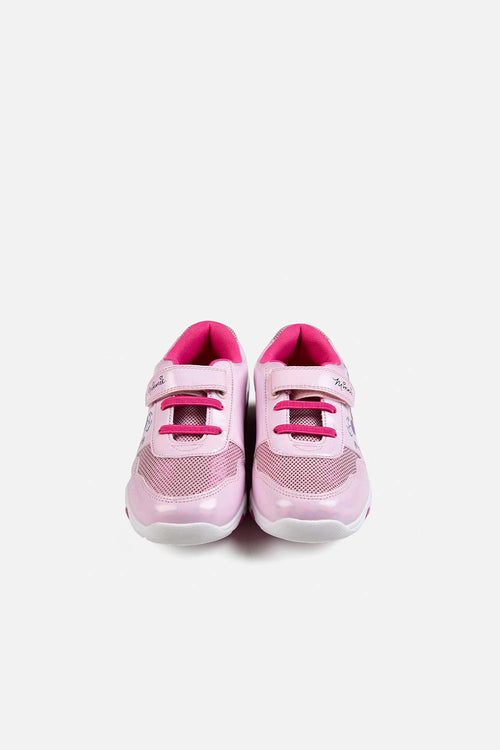 TENIS DE MINNIE MOUSE CON LUCES BLANCO Y ROSADO PARA NIÑA