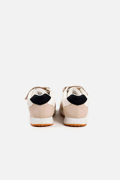 TENIS DE MINNIE MOUSE BLANCO Y BEIGE PARA NIÑA