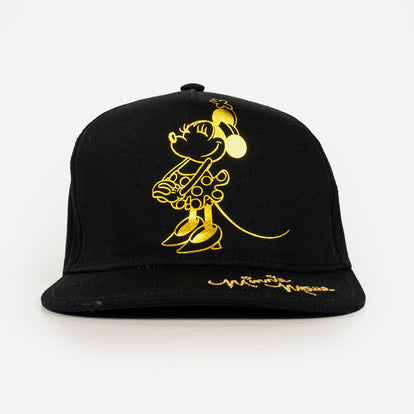GORRA DE NIÑA, NEGRA DE MINNIE MOUSE DISNEY