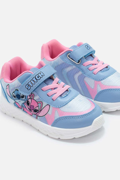 TENIS DE STITCH AZUL Y ROSADO PARA NIÑA