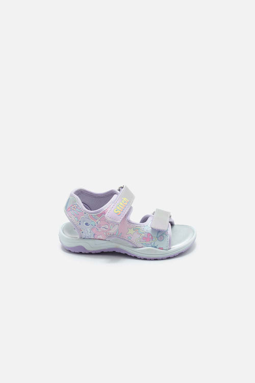 PURPLE STITCH SANDALS FOR GIRLS