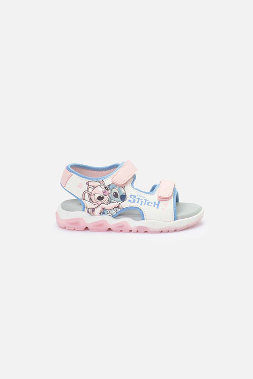 SANDALIAS CON LUCES DE STITCH MULTICOLOR PARA NIÑA