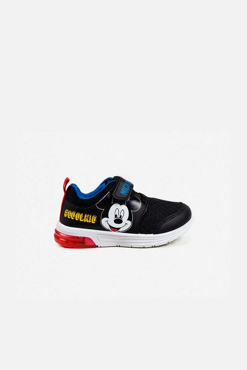 MICKEY MOUSE LIGHT-UP SNEAKERS FOR BOYS - BLACK