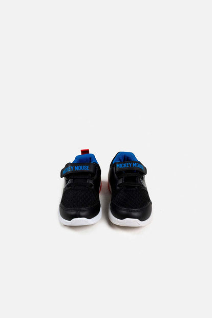 TENIS DE MICKEY MOUSE CON LUCES NEGROS PARA NIÑO