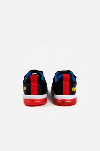 TENIS DE MICKEY MOUSE CON LUCES NEGROS PARA NIÑO